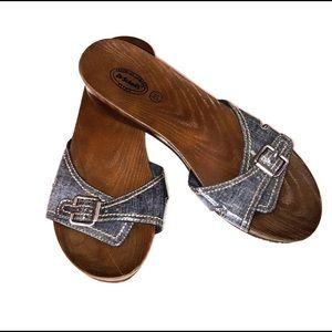 Dr. Scholl’s sandals denim